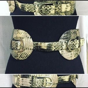 Snake Skin Adjustable Belt